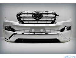Бампер + губа MIDDLE EAST Toyota Land Cruiser 200 2007-2015 в стиле 2016+
