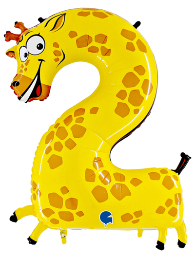 Фольгированная цифра - "Забавные животные"