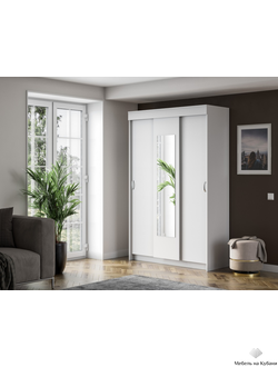 Бася шкаф-купе Белый