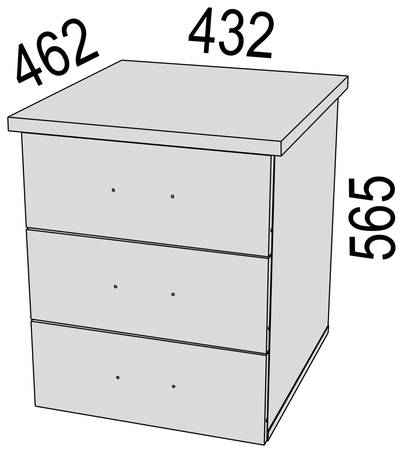 Тумба выкатная Олимп