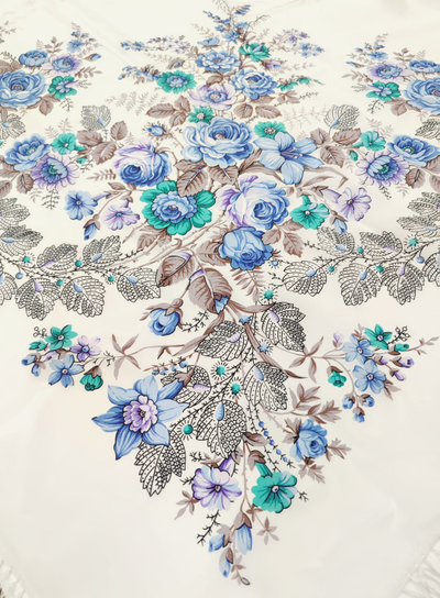 Павловопосадский платок Первое свидание 1384-4