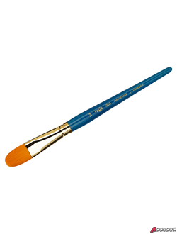 Кисть художественная синтетика Гамма "Галерея", плоскоовальная №24, короткая ручка. 303024