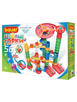 Детский развивающий конструктор Bauer Игровой Набор Весёлые горки 56 3+