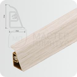 Плинтус для столешницы CEZAR BL44 122 Дуб белый
