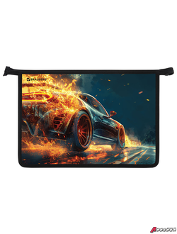 Папка для труда на молнии BRAUBERG А4, 2 отделения, органайзер, «Speed increase». 273404