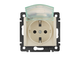 Legrand 774120, Valena Розетка влагозащищенная с крышкой, IP 44, слоновая кость, вид спереди