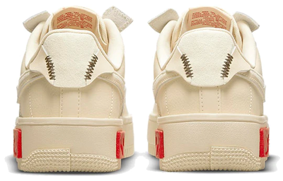 Модные Кроссовки Nike Air Force 1 женские Fontanka Pearl White University Red  DA7024-200