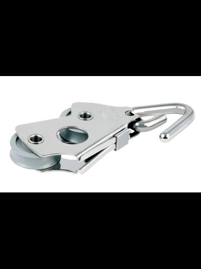 БЛОК ЛОНГОТАКЕЛЬНЫЙ С ЩЕЛЕВЫМ СТОПОРОМ И КРЮЧКОМ A4165E, 4-6 ММ, 600 КГ, D 25