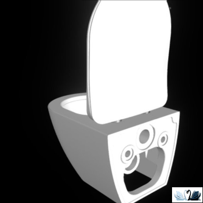 Чаша унитаза Creavit Free FE322-11CB00E-0000 подвесная, безободковая круглая форма, скрытый крепеж