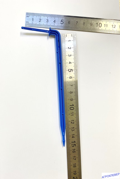 Стойка-капельница угловая 15см под трубку 3мм