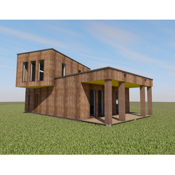 Двухэтажный дом с тремя спальнями 130м² (S69)