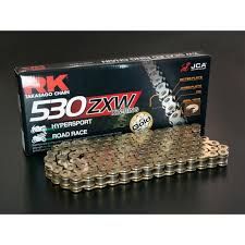Цепь RK GB530ZXW-122 для мотоциклов до 1400 (золотая, с сальниками XW-RING)