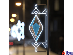 светодиодная консоль на столб цветок