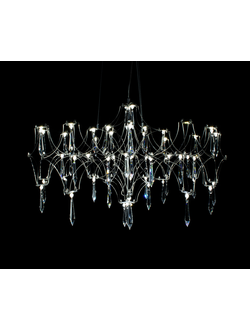 07882-63 02(21) Люстра диммируемая Галанта хром d63 h144 Led 36*0,5W (3000-6000K) с пультом ДУ