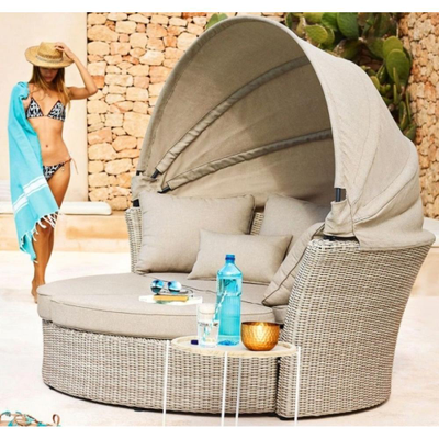 Диван-трансформер из искусственного ротанга AFM-325B Brown