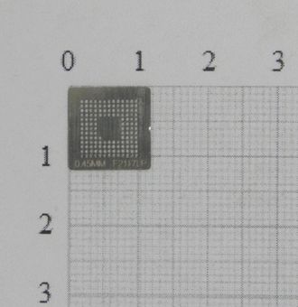 Трафарет BGA для реболлинга чипов Macbook F2117LP 0,45 мм