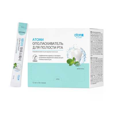 Упаковка ополаскивателя для рта Atomy