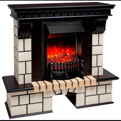 Электрокамин Stone AO с очагом Fobos