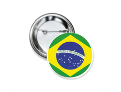 Значок закатной Бразилия