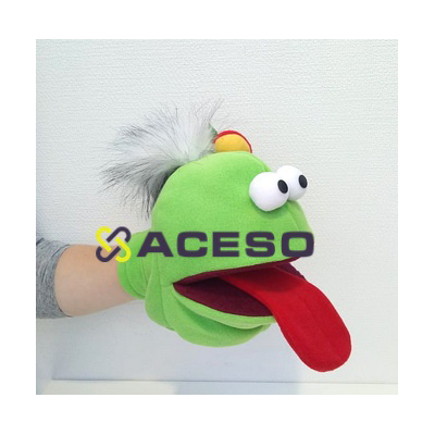 Логопедическая игрушка Логопедик Зеленый (управляется рот и язык)