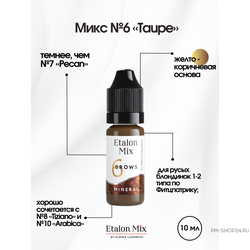 Минеральные пигменты для бровей Etalon Mix №6 Taupe в pm-shop24.ru