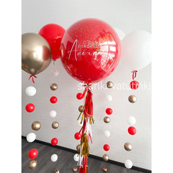 Шары цепочки с пузырями (5 шт), "Страстный поцелуй"