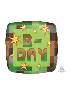 Шар 45см TNT Party Пиксели квадрат