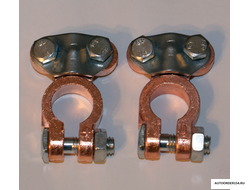 Клемма АКБ евро сплав красная