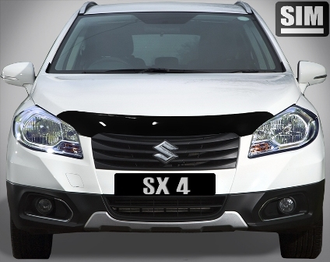 Дефлектор капота темный SUZUKI SX4 2013-2016