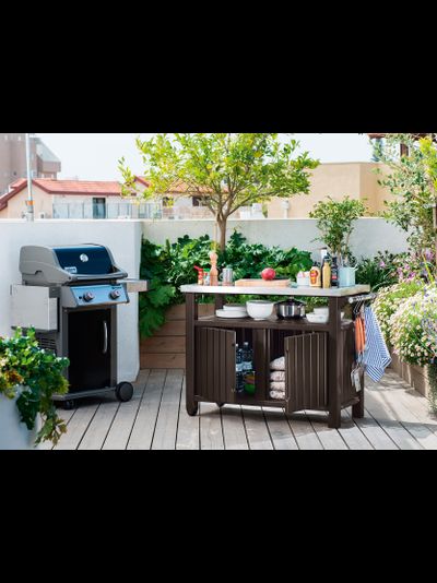 Столик для барбекю 207 Л коричневый