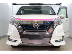 Защита радиатора Nissan Serena 2016-2019 chrome верх