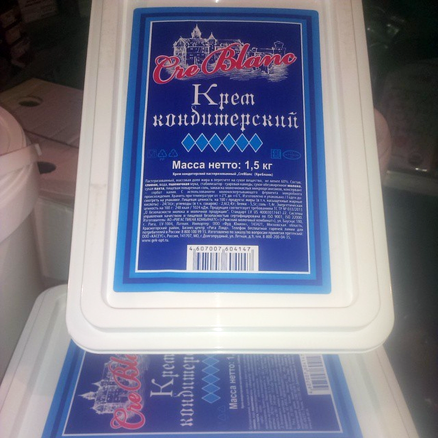 Крем кондитерский Cre Blanc 1,5 кг