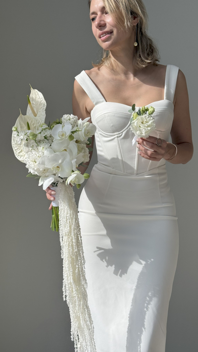 Букет невесты & Бутоньерка 1332