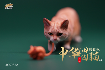 Рыжий кот с мышкой - Коллекционная ФИГУРКА 1/6 scale Felis catus 2.0 (JXK062A) - JXK