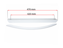 Ручка дверки духовки для электроплиты Лысьва (в сборе) белая