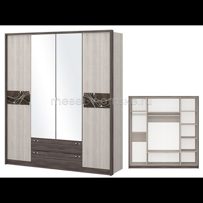 ОМ171 Шкаф "Николь" 4-х дверный. Размер: 2058х2118х592.