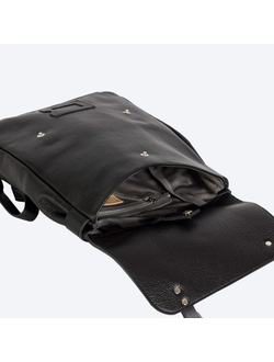 Рюкзак Kokosina Satchel Черный из натуральной кожи