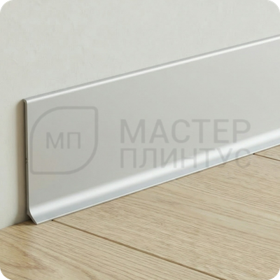 Алюминиевый плинтус 10х40х2500 мм. NEEXY AKBD40-MS Серебро матовое