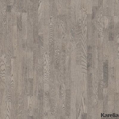 Паркетная доска Karelia Дуб Concrete Grey 3S 3-полосная масло 2G без фаски толщина 14 мм 3.41 м2