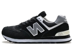 New Balance White Black мужские