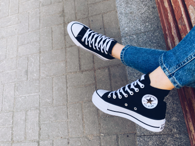 Кеды Сonverse черные на платформе All Star Lift Chuck Taylor 560845C  высокие на толстой подошве купить в СПб. Allstar-converse.ru