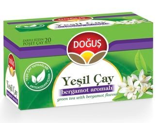 Чай Dogus зеленый с бергамотом, 20 пак