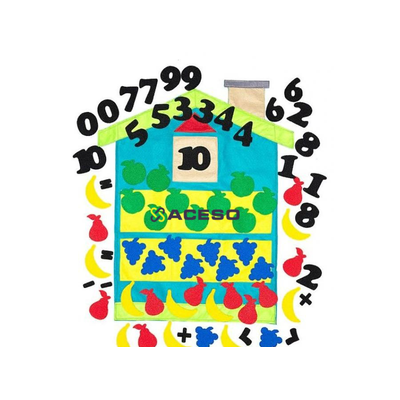 Дидактическое пособие Состав числа Дом с цифрами (70 дет.)