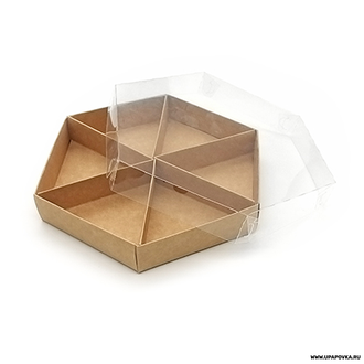 Коробка для орехов Бурая (200 х 170 х 30 мм)