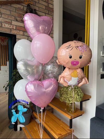 Набор шаров на выписку девочки &quot;Мамина радость&quot;