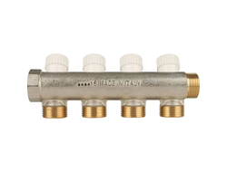 Коллектор STOUT распределительный 3/4", 4 отвода 3/4"ЕК (Арт. SMB 6851 343404)