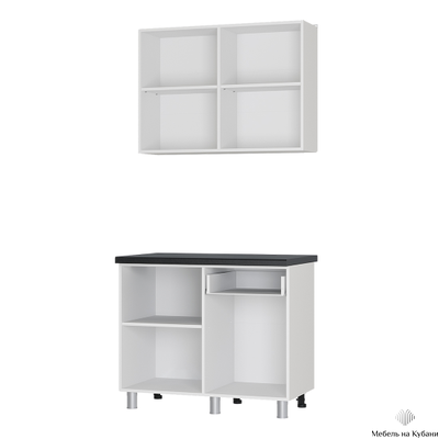 Ева 1 м кухонный гарнитур Геометрия/М07(Зеленый лес)