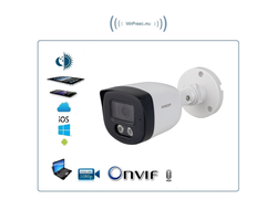 Novicam™ OPEN 23M - уличная пуля IP видеокамера 2 Мп с микрофоном ver.1301 встроенное ночное видение, фиксированный объектив 2.8 мм. (горизонталь 101,2°, вертикаль 54,5°),  (UltraView)