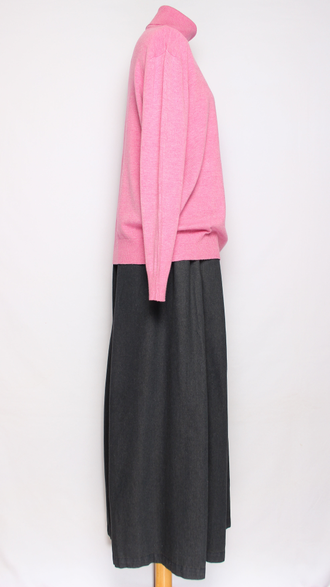 Свитер "ГЛАДКИЙ С ДЛИННЫМ РУКАВОМ " 7807 фуксия, чайная роза, бордо, розовый   р.52-56