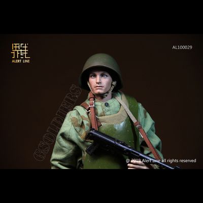 Боец штурмовой инженерно-саперной бригады (ШИСБР) - Коллекционная ФИГУРКА 1/6 scale action figure WWII World War II Soviet Union - assault engineering (AL100029) - Alert Line